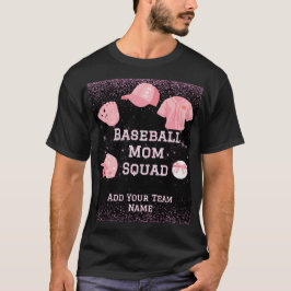 Camiseta Esquadrão Personalizado de Mães de Beisebol, Númer