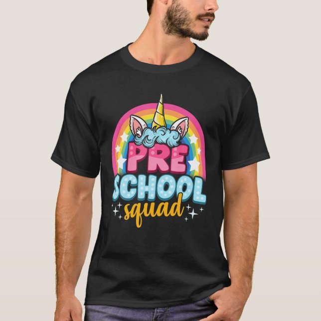 Camiseta Esquadrão Pré-Escolar da Unicórn (Frente)