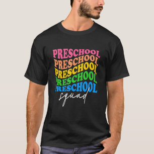 Camiseta Esquadrão Pré-Escolar Primeiro Dia De Crianças De 