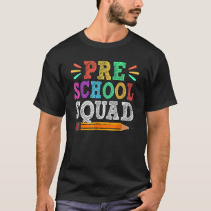 Camiseta Esquadrão Pré-Escolar Sorri De Volta Para O Profes