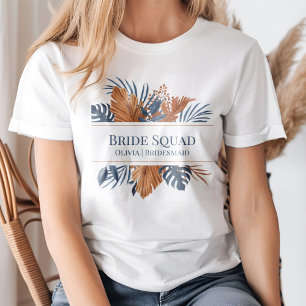 Camiseta Esquadrão Rustic Midnight Blue Monstera Bride