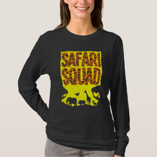 Camiseta Esquadrão Safari legal Para Homens Animais Selvage