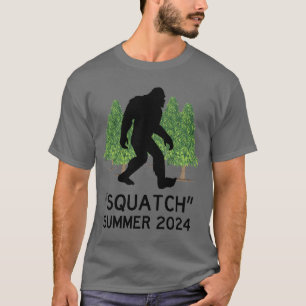 Camiseta Esquadrão, Sasquatch, Pé Grande Caminhando na Flor