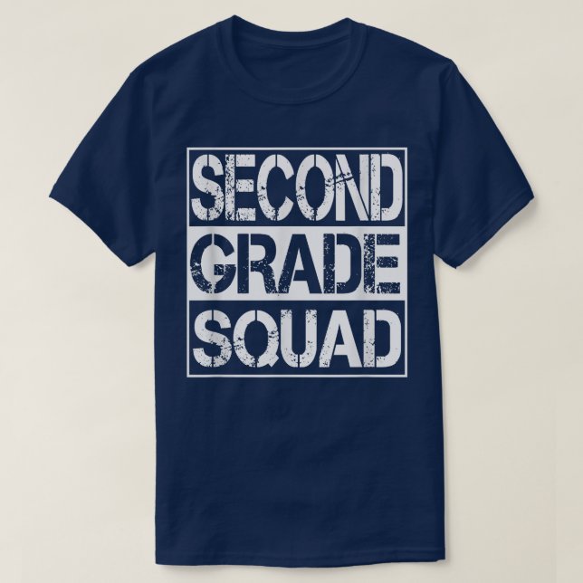 Camiseta Esquadrão segundo de volta à escola de segundo gra (Frente do Design)