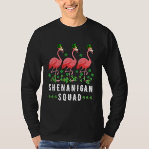 Camiseta Esquadrão Shenanigan Flamingo Leprechaun, Rua de C
