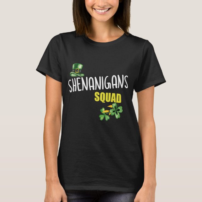 Camiseta Esquadrão Shenanigans, Rua. Equipe do Dia dos Patr (Frente)
