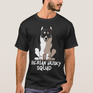Camiseta Esquadrão Siberiano Husky com óculos sunosos Leg