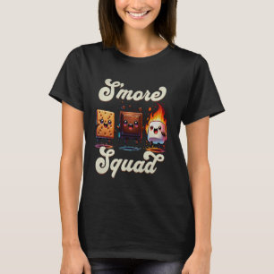 Camiseta Esquadrão Smore acampamento Campfire Chocolate Mar