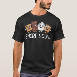 Camiseta Esquadrão Smore Acampamento Fogueira Chocolate Mar