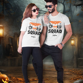 Camiseta Esquadrão Spooky personalizou o unisex do Hallowee