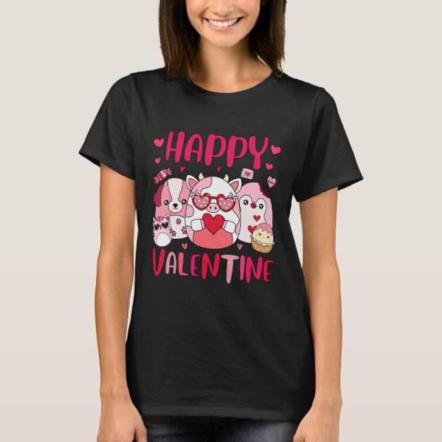 Camiseta Esquadrão Squish Presentes Felizes do Dia dos Namo (Frente)