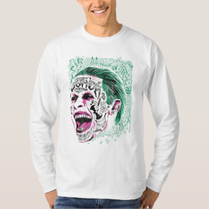 Camiseta Esquadrão Suicida Desenho Da Cabeça De Joker Rid