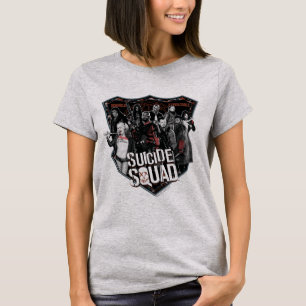 Camiseta Esquadrão Suicida   Foto do Crachá do grupo