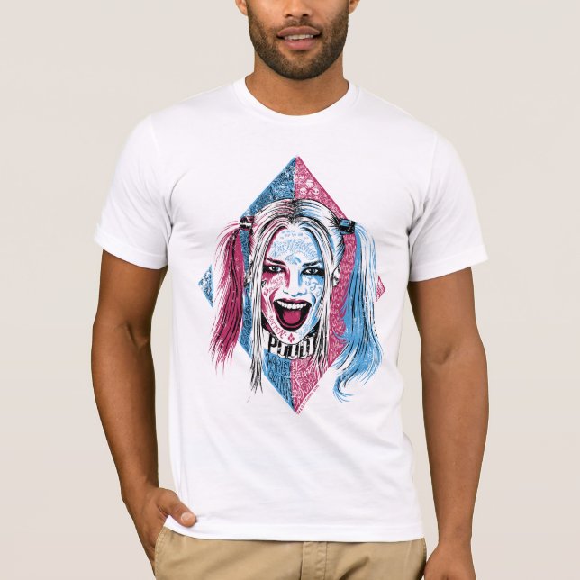Camiseta Esquadrão Suicida | Harley Laugh (Frente)