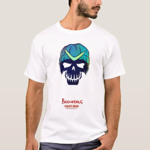 Camiseta Esquadrão Suicida   Ícone Cabeça de Boomerang