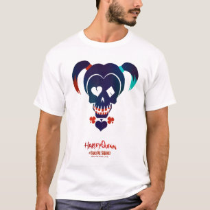 Camiseta Esquadrão Suicida   Ícone da cabeça de Harley Q
