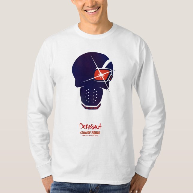 Camiseta Esquadrão Suicida | Ícone De Cabeça De Morte 2 (Frente)