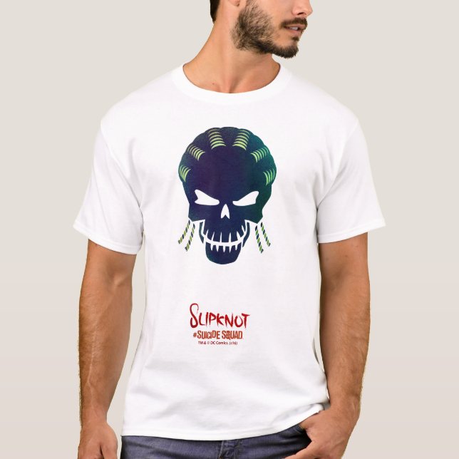 Camiseta Esquadrão Suicida | Ícone de cabeça de slipknot (Frente)