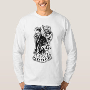 Camiseta Esquadrão Suicida Joker & Harley Airbrush Tatto
