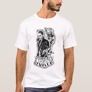Camiseta Esquadrão Suicida Joker & Harley Airbrush Tatto
