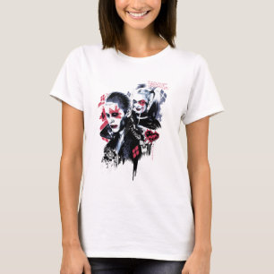 Camiseta Esquadrão Suicida   Joker & Harley Painted Grafit