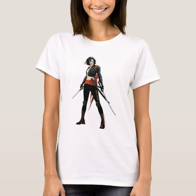 Camiseta Esquadrão Suicida | Katana Quic Book Art (Frente)
