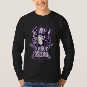 Camiseta Esquadrão Suicida Raparigas "Em Quadrado Confia