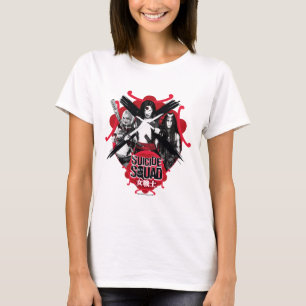 Camiseta Esquadrão Suicida Raparigas "Guerreira Feminina