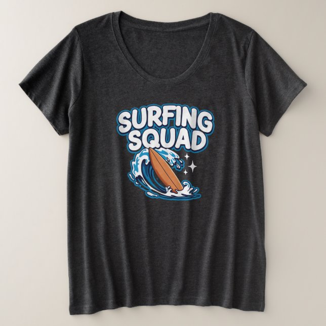 Camiseta Esquadrão surfando (Frente do Design)