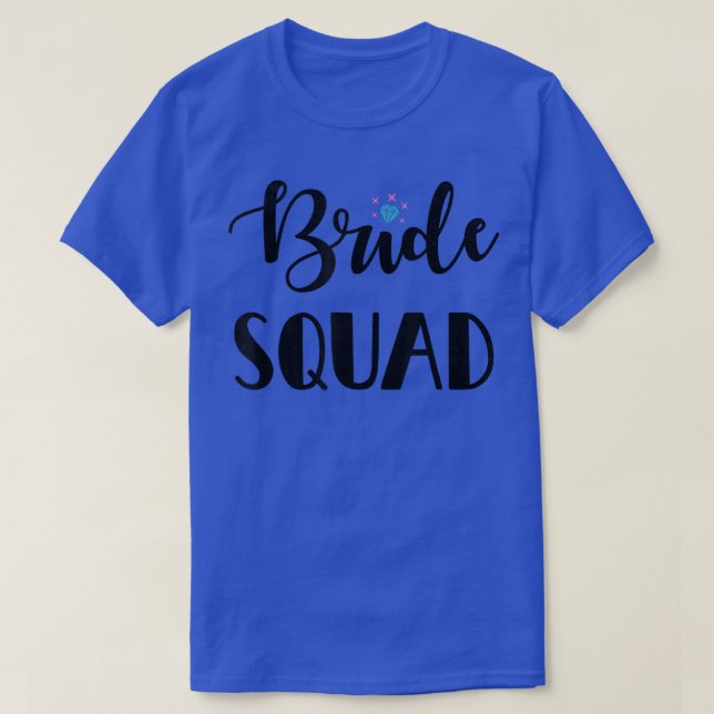 Camiseta Esquadrão T-S da Festa de solteira da Bridesmaid (Frente do Design)
