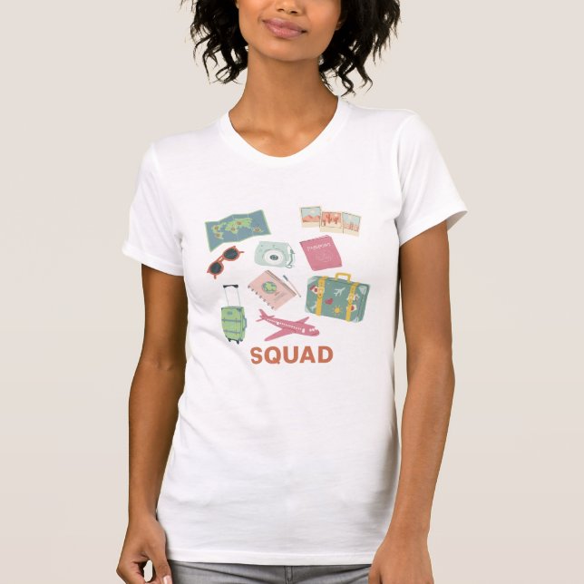 Camiseta Esquadrão viagem - Essencial para Férias Cortantes (Frente)