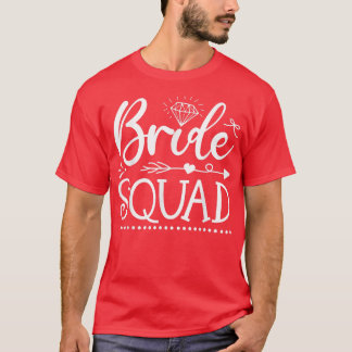 Camiseta Esquadre da Noiva Seta Festa de Casamento e Festa 