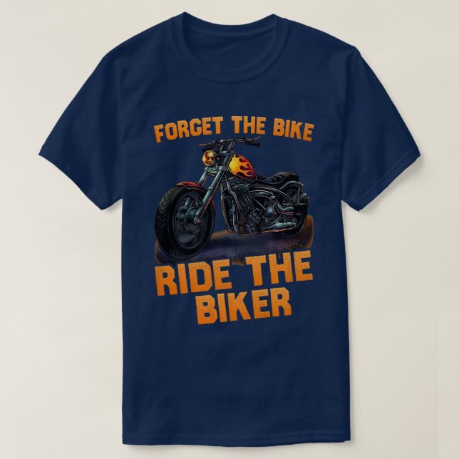 Camiseta esqueça a bicicleta, o engraçado 507 (Frente do Design)