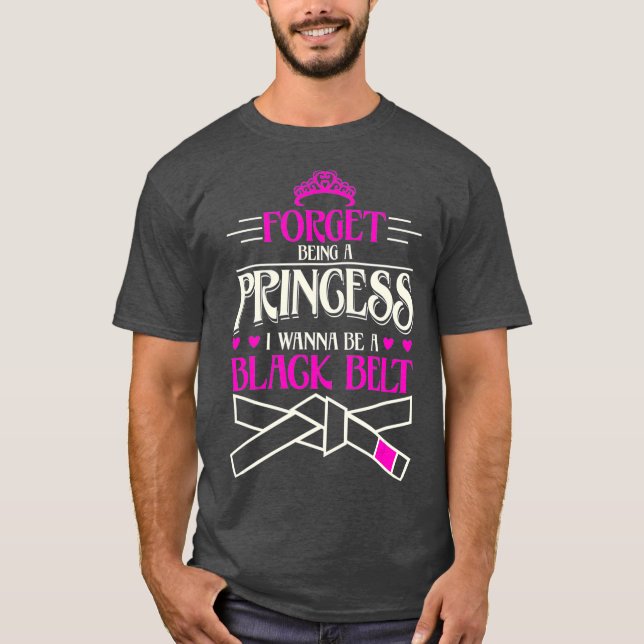 Camiseta Esqueça de ser uma princesa Eu quero ser um negro (Frente)