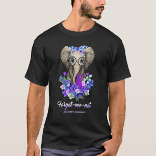 Camiseta Esqueça-me de que Alzheimer não é a flor de elefan