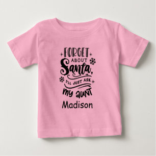Camiseta Esqueça o Papai Noel e pergunte à Tia Madison Pers