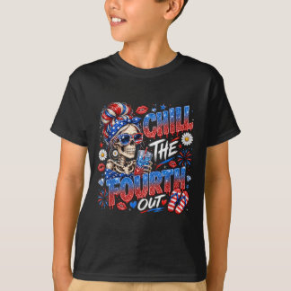 Camiseta Esqueça o Quarto de Esqueleto Patriótico Garota