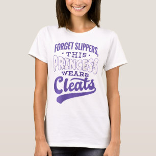 Camiseta Esqueça os chinelos a princesa usa travas Softll M
