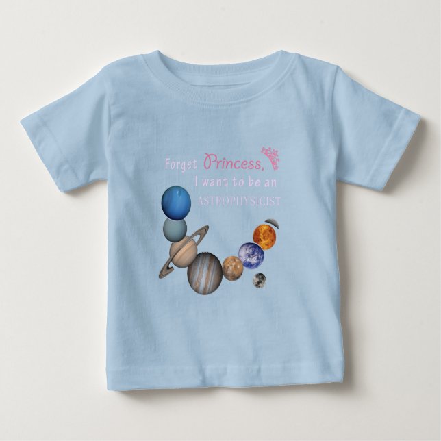 Camiseta Esqueça Princesa - Astrofísico (Frente)