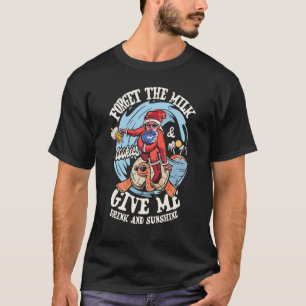 Camiseta Esqueça Que Os Cookies Do Leite Me Dão Uma Bebida 