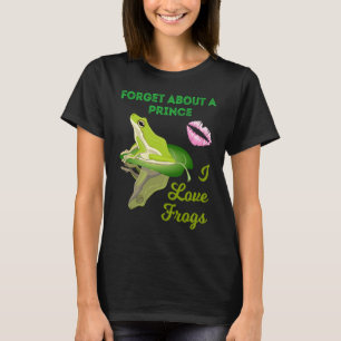 Camiseta Esqueça Sobre Um Príncipe Eu Amo Sapos Garotas Sa