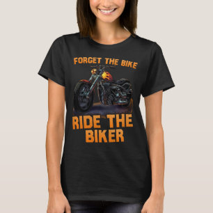 Camiseta esquece a bicicleta andar de bicicleta engraçado