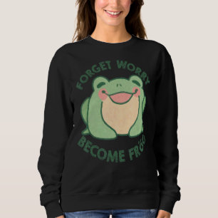 Camiseta Esquece a preocupação Torne-se Sapo Algodão Sapos