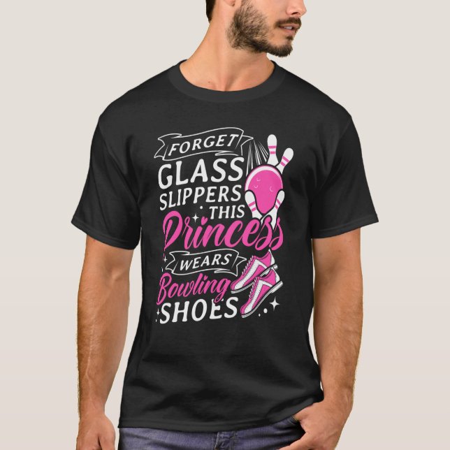 Camiseta Esquece as panelas de vidro Esta princesa Veste as (Frente)