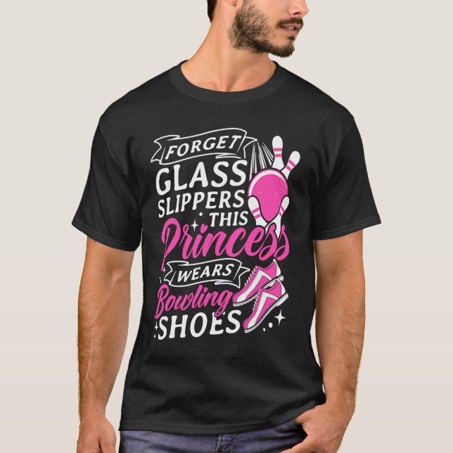 Camiseta Esquece as panelas de vidro Esta princesa Veste as (Frente)