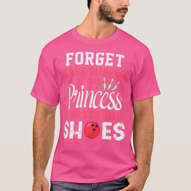 Camiseta Esquece as panelas de vidro Esta princesa Veste as (Frente)