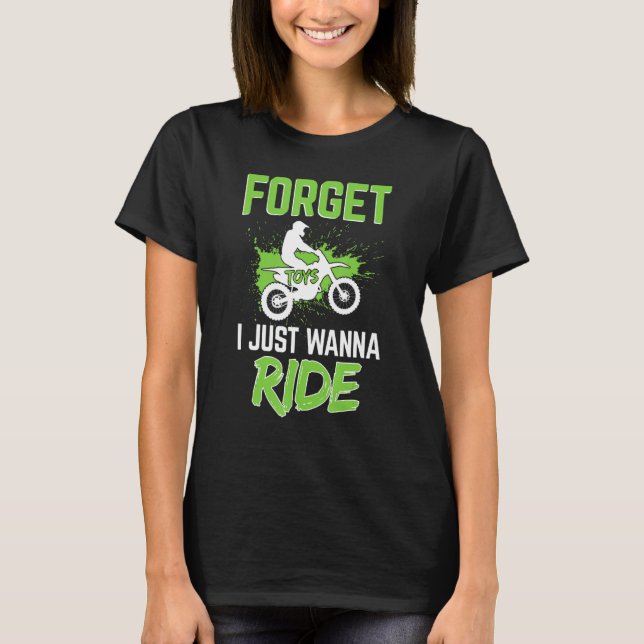 Camiseta Esquece Brinquedos Que Eu Só Quero Andar De Bicicl (Frente)