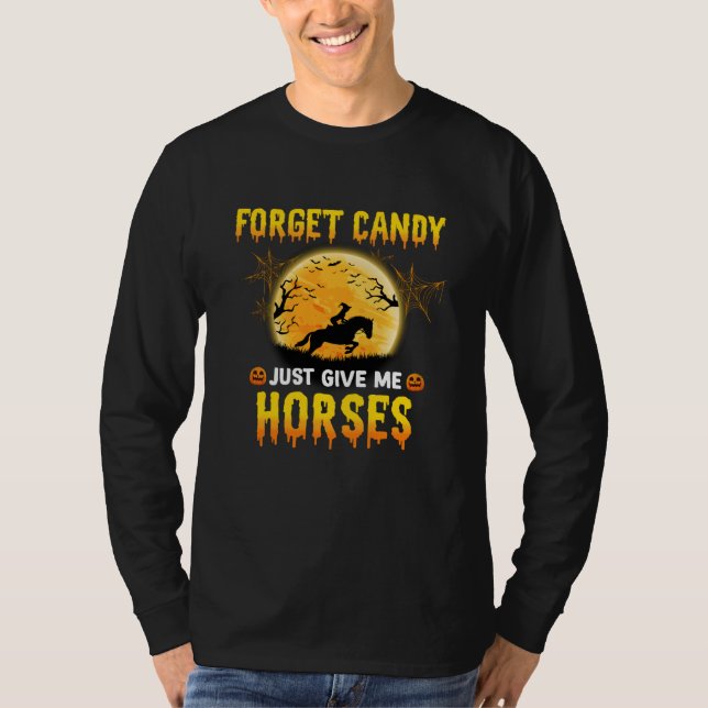 Camiseta Esquece, Candy, Dá-Me Ideias De Cavalos, Cavaleiro (Frente)
