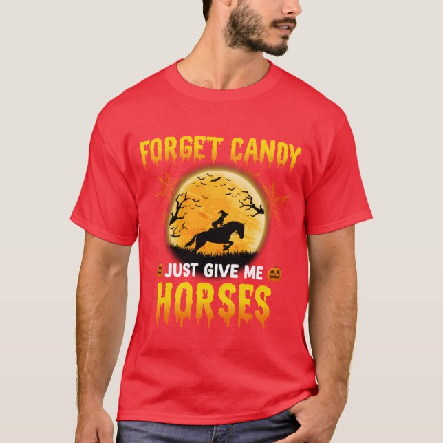 Camiseta Esquece, Candy, Dá-Me Ideias De Cavalos, Cavaleiro (Frente)