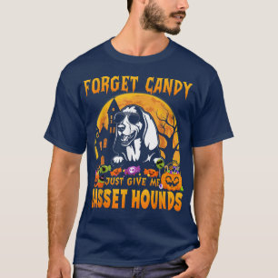 Camiseta Esquece que o Candy Me Dava O Basset Hounds Hallow